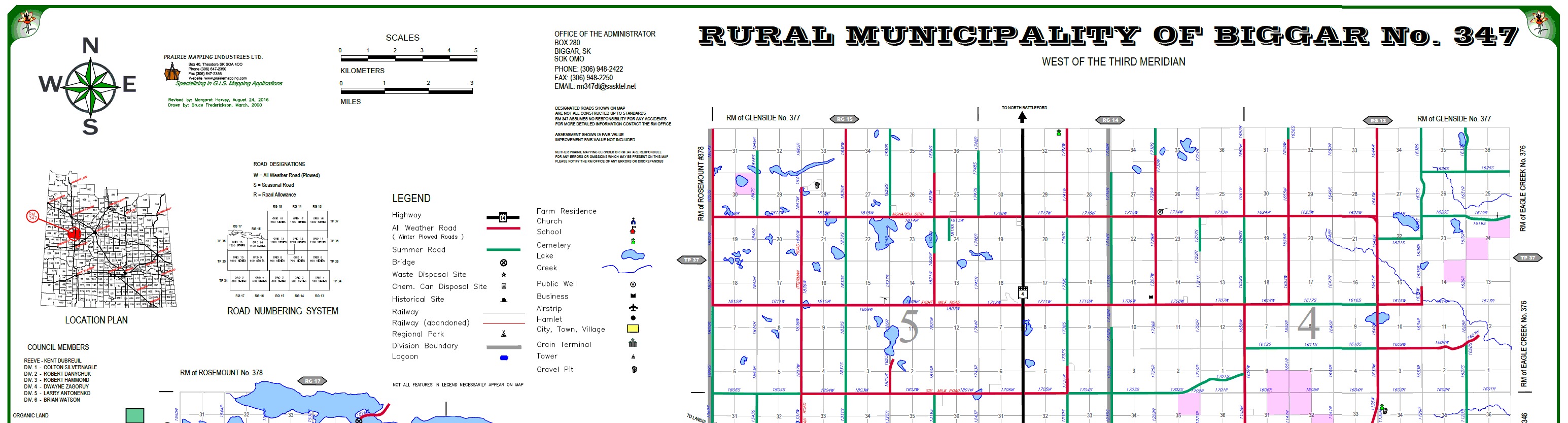 RM of Biggar Map